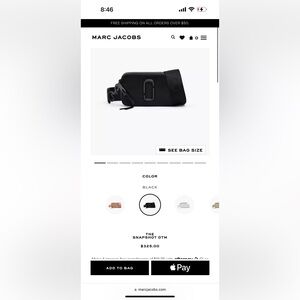 Marc Jacobs bag, great condition used once!